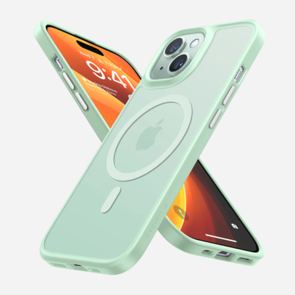 Cover MagSafe Guardian iPhone 15 Blu Verde